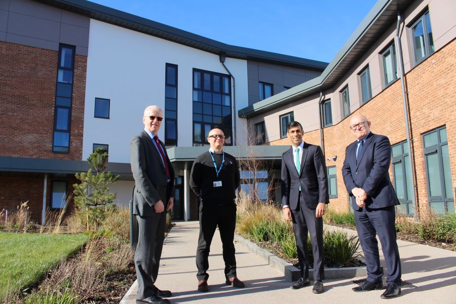 Rishi Sunak visits North Moor House