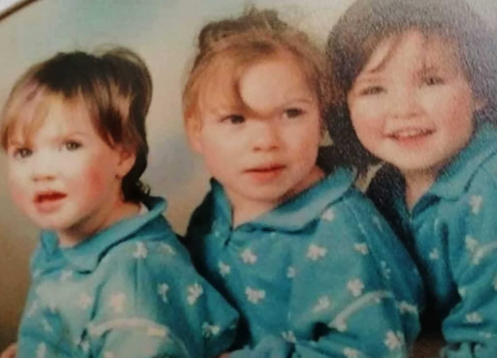 Tanya's girls as young children