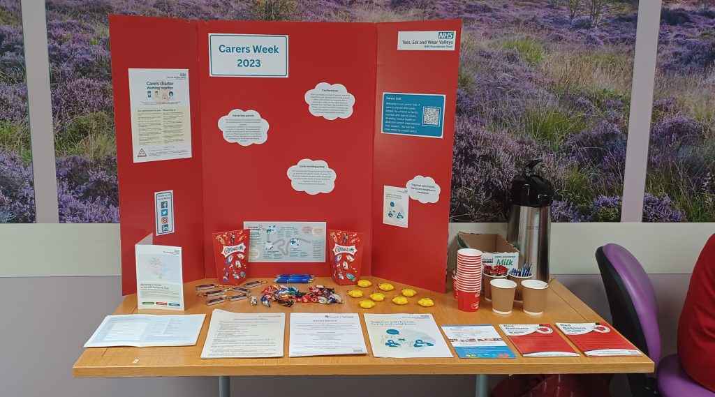 Display at Dalesway for carers week