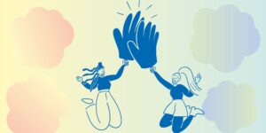 Decorative high-five image